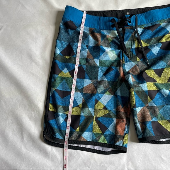 Prana Multicolor Geometric Board Shorts - Picture 6 of 9
